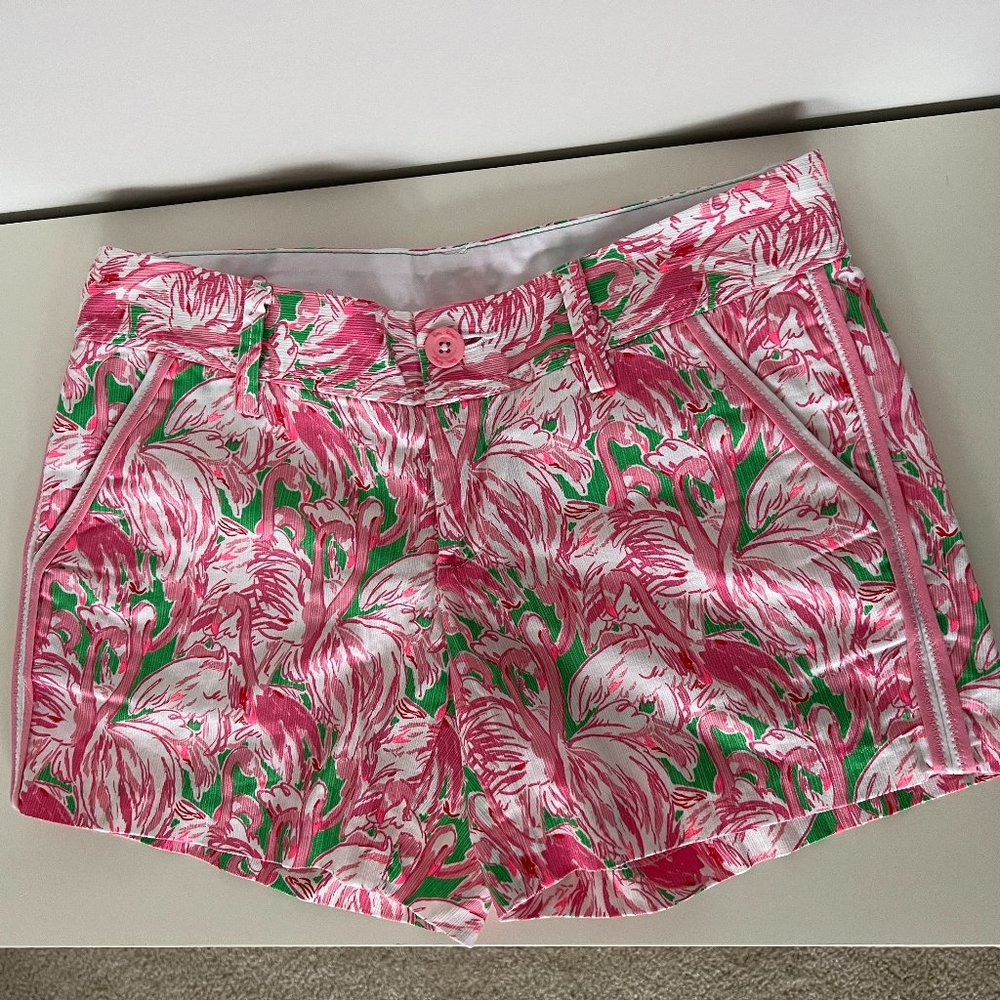 5" Callahan Short in Prep Green Pink Colony Small - Size 2